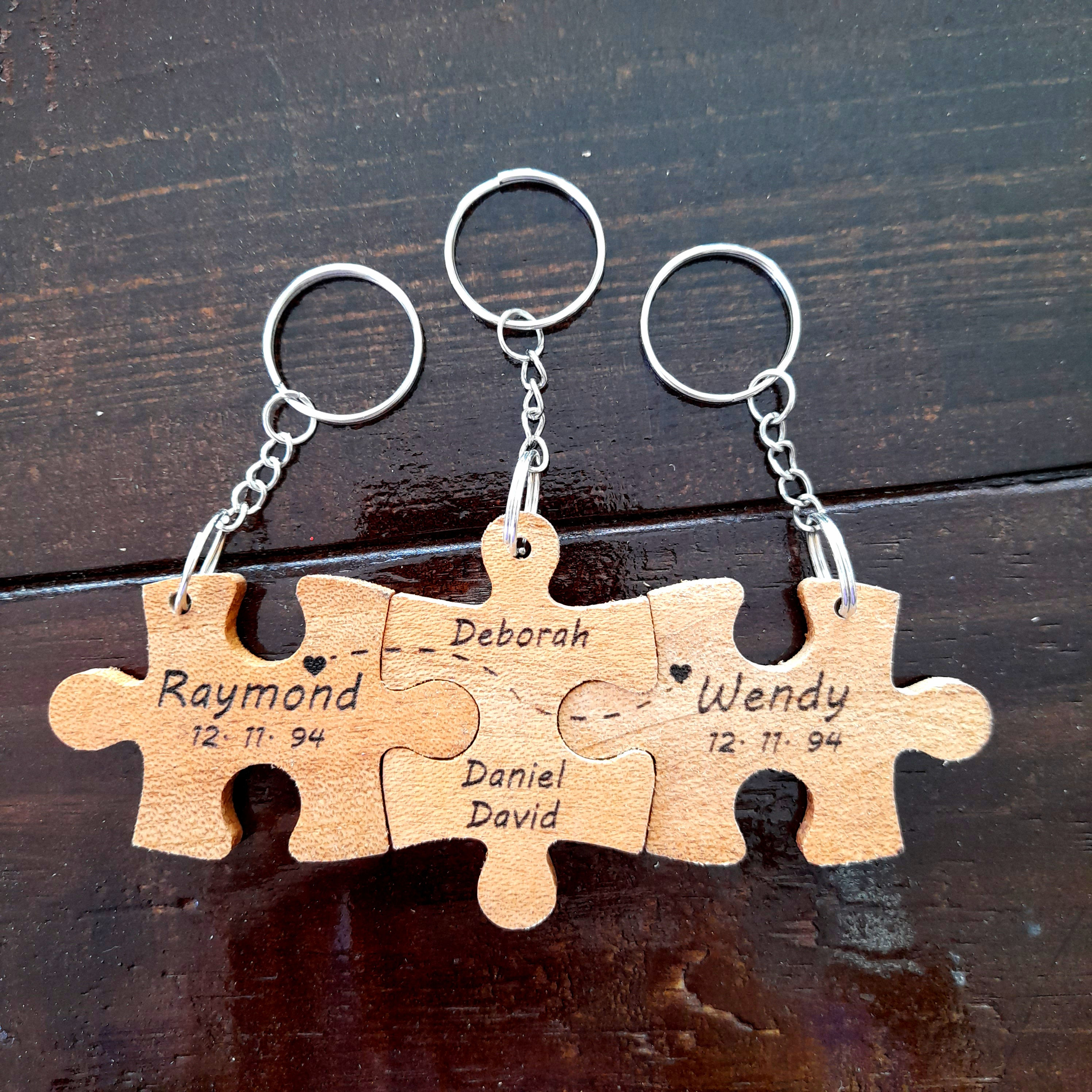 Personalized Keychain - Friendship Puzzle