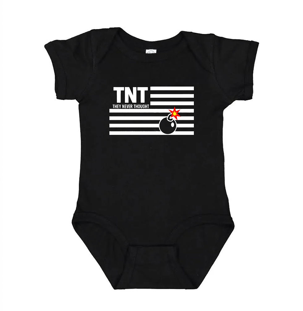 They Never Thought TNT FLAG Onesie Blacc