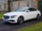 White Mercedes E Class