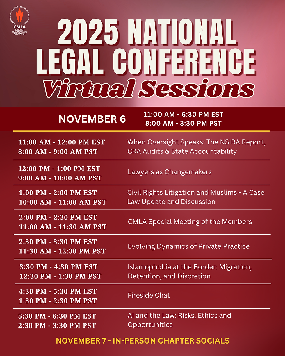 National Legal Conference 2025 Conférence Juridique Nationale