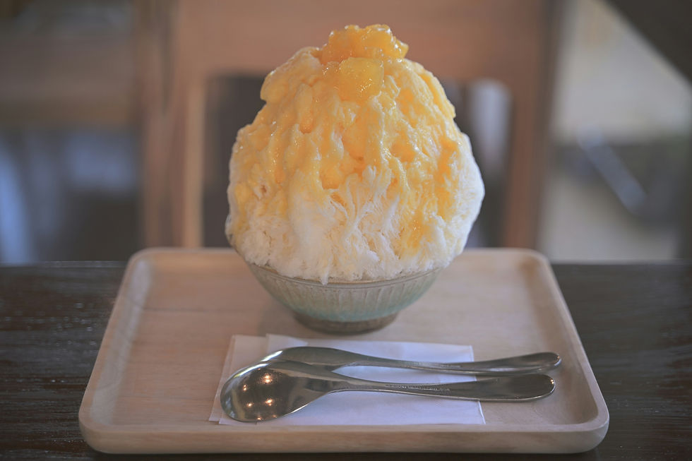 Japanese kakigori shaved ice is the ultimate cool-down treat on a hot summers day