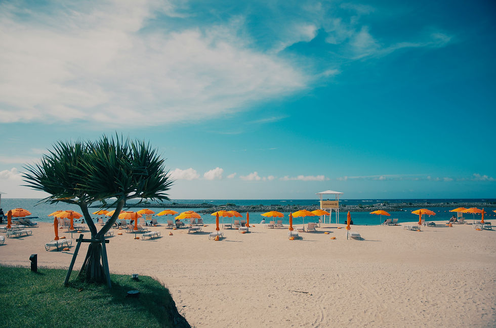 Many of Japan's beast beaches are in Okinawa like this one