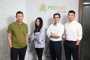 VENTURE+創辦人暨管理合夥人莊豐賓（右二）看好PRO360的發展潛力。