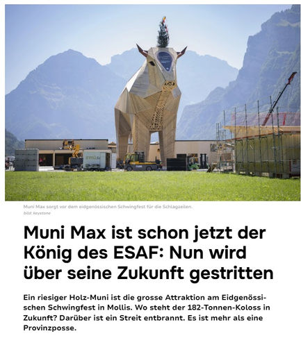 Bericht über MuniMAX auf Watson vom 25.8.2025