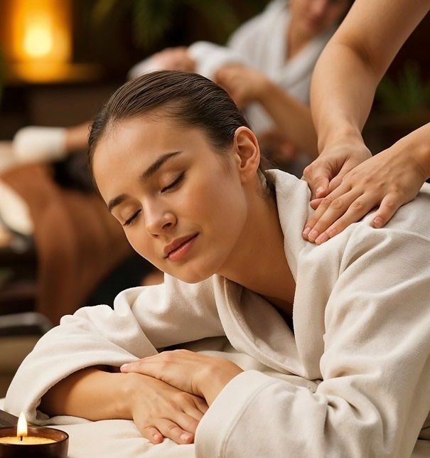 lady receiving Massage