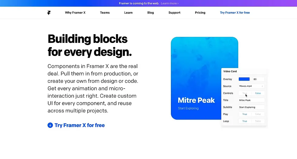Framer X