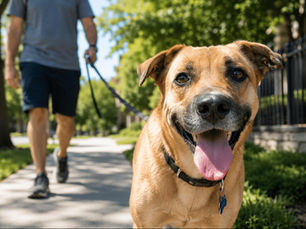 happy dog in Dallas
