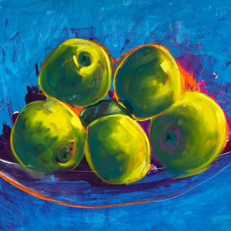 Abstract Impressionist Apples 36x48