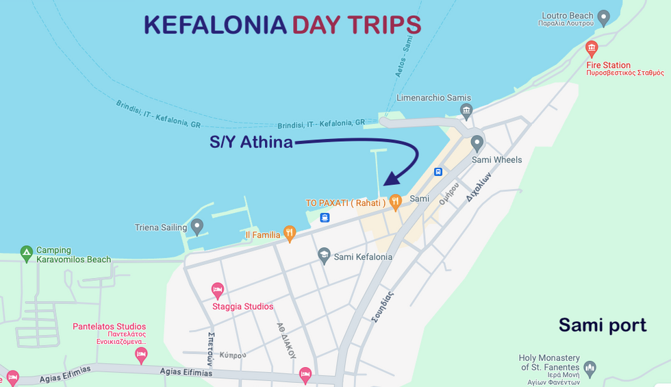 Kefalonia Day Trips SY Athina port