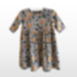 Gold leaf dress