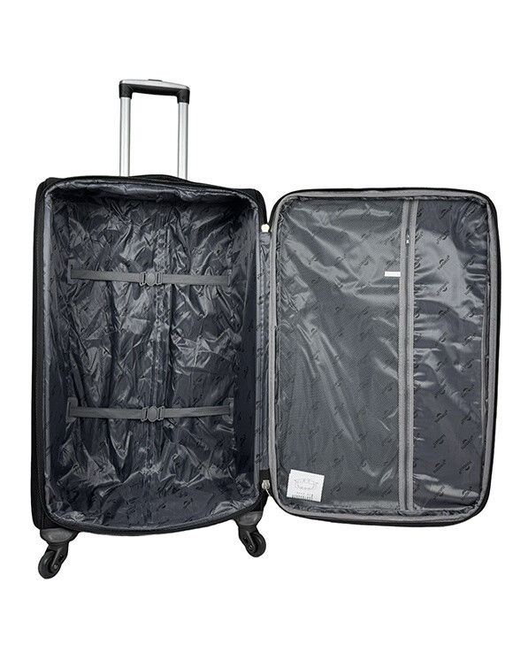 Thumbnail: Premium 3-Piece Luggage Set Fabric Durable Stylish Spacious Travel Suitcases