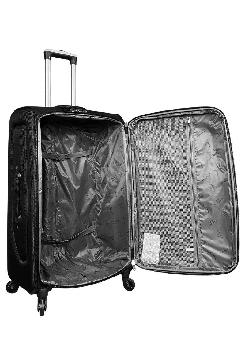Thumbnail: ABS 4 Wheel Suitcase Set Holiday Bag Travel Trolley Set of 3 Lightweight Luggage