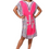 Thumbnail: Womens Dress Cotton Kaftan Dress Summer Mid African Beach Tshirt Printed Top