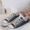 Thumbnail: Womens Trainers Canvas Flat Lace Up Comfortable Casual Shoes