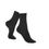 Thumbnail: Ladies Plain Black Mid-Calf Pack Of 12 Casual Office Work Classic Socks Size 3-8