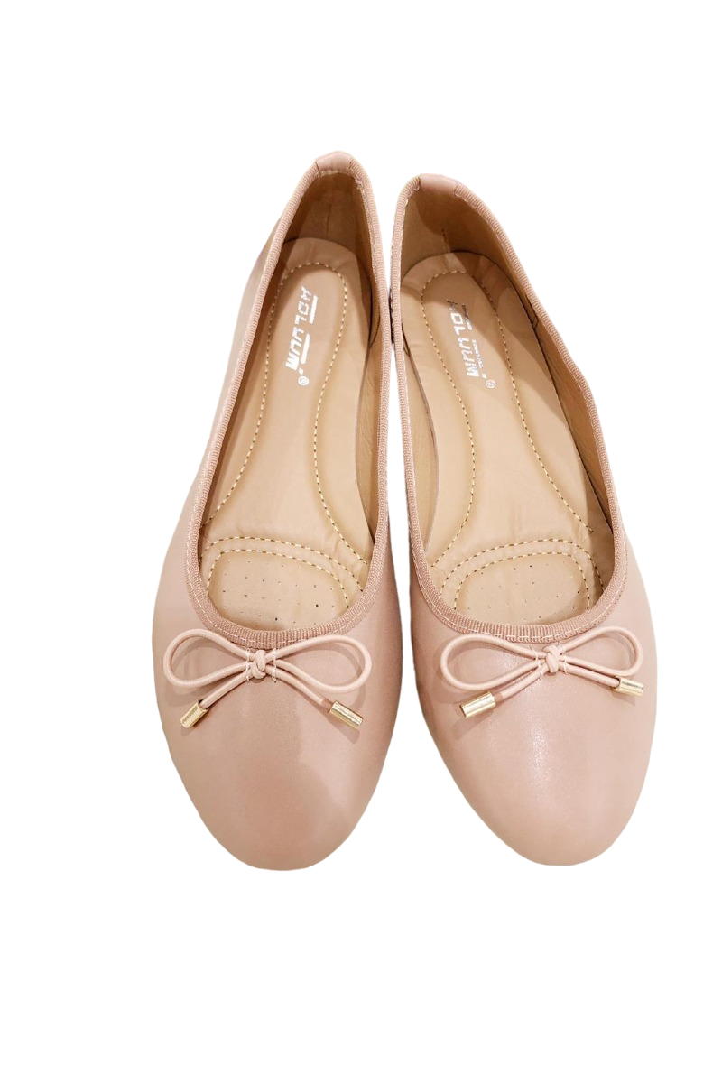 Thumbnail: Ladies Flat Ballet Ballerina Pumps Plain Woman’s Work School Dolly Shoes