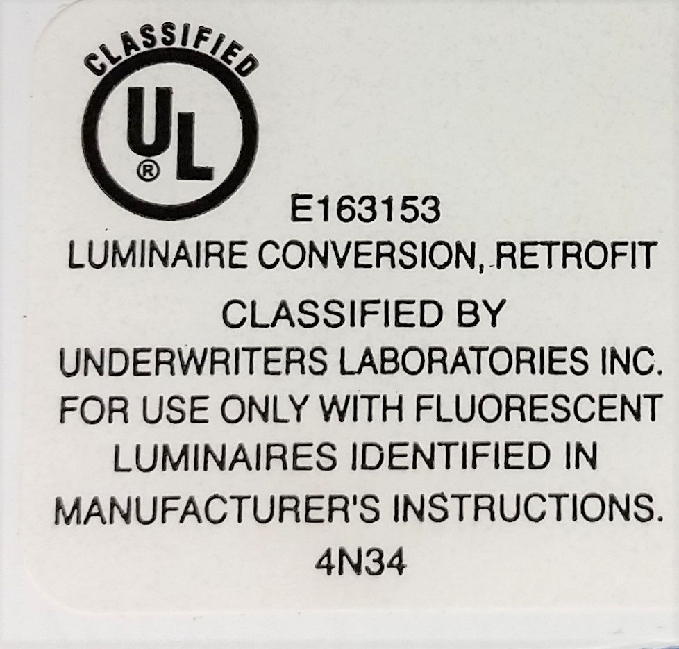 Retrofit Kit for 8' 2 Bulb T12 Light Strip To 8 ft T8 4 Lamp Fluorescent Fixture