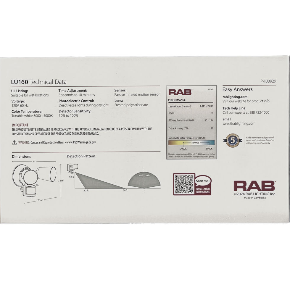 RAB LU160 LED Dusk to Dawn Dual Head Security Light