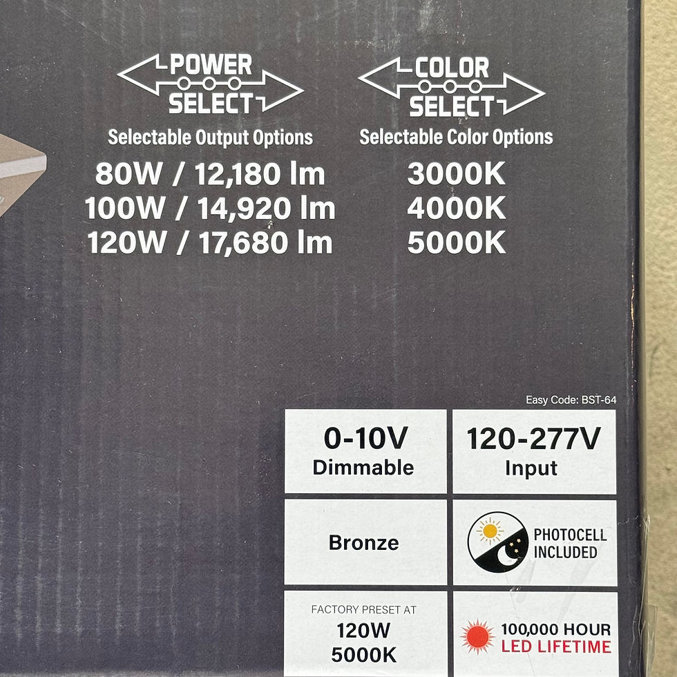 Keystone 55W LED Traditional Open Face Wall Pack Color and Power Select Bronze