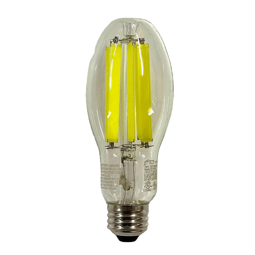 TCP FED17N05050E26CL 15W 5000K High Lumen Clear LED ED17 Filament Bulb 70W Equal