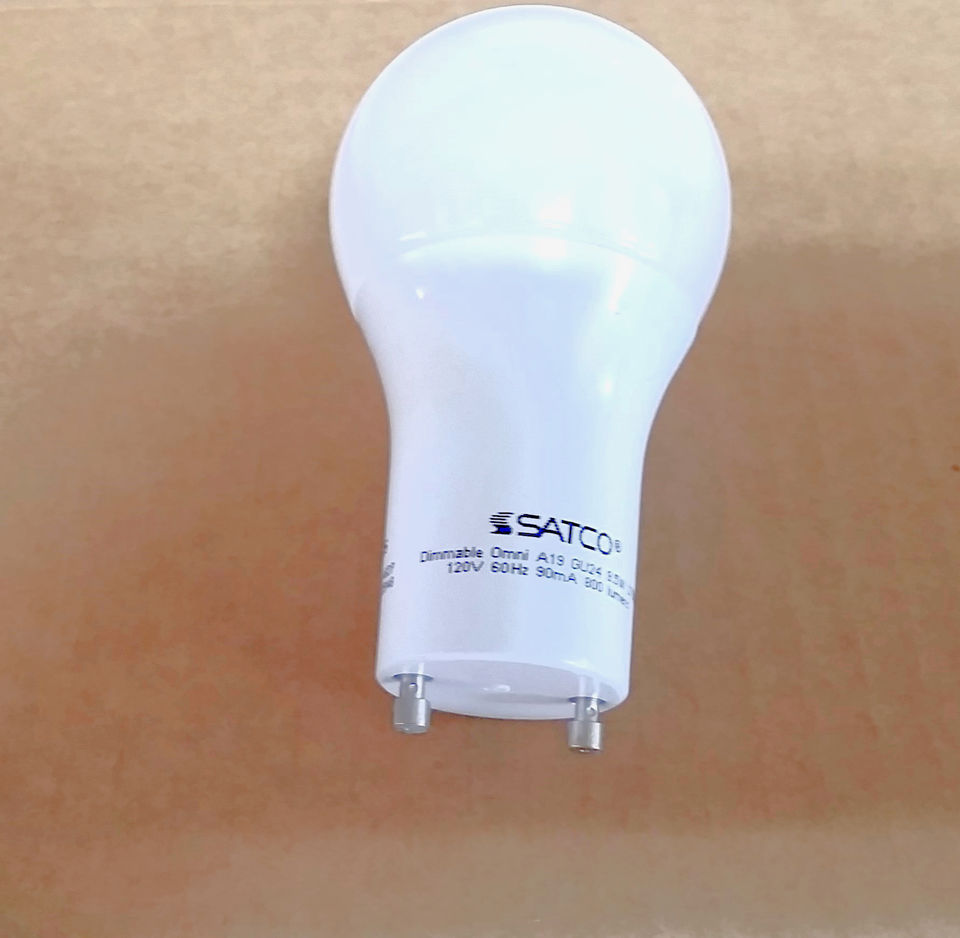 Satco S9840 9.5W A19 2700K GU24 Twist Lock LED Lamp 60W replacement