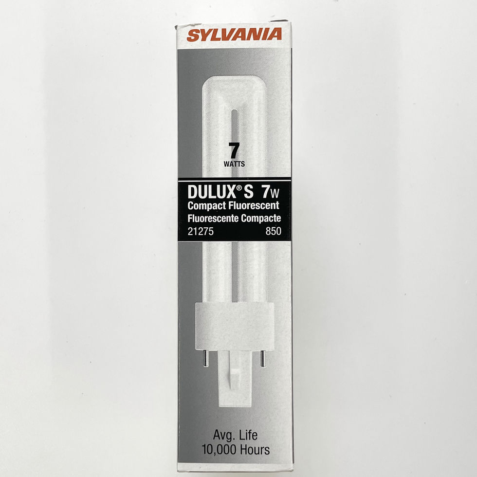 CF7DS/850/ECO Sylvania 21275 7W 5000K Single Tube 2 Pin G23 Base CFL Light Bulb
