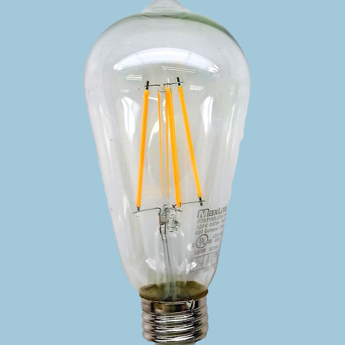 Maxlite 7W Filament LED Light Bulb 2700K Dimmable 60W Equal F7ST19DLED927/JA8