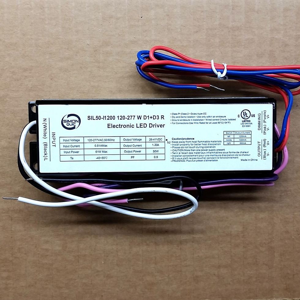 SIL50-I1200-120-277-W-D1 D3-R 50W Constant Current Electronic LED Driver