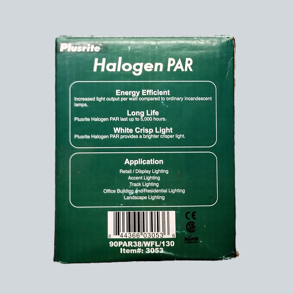 90PAR38/WFL/130 90W PAR38 130V Wide Flood Halogen Lamp