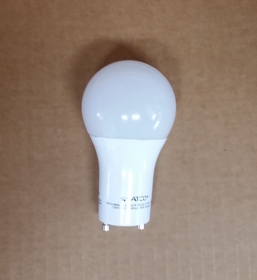 Satco S9840 9.5W A19 2700K GU24 Twist Lock LED Lamp 60W replacement