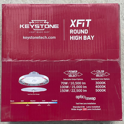 Keystone KT-RHLED150PS-12CD-OSD-8CSB-VDIM-P-W White UFO High Bay LED
