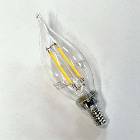 TCP 4W 40W Equal LED F11 Dimmable Filament Bulb E12 Candelabra FF11D4027E12SCL95