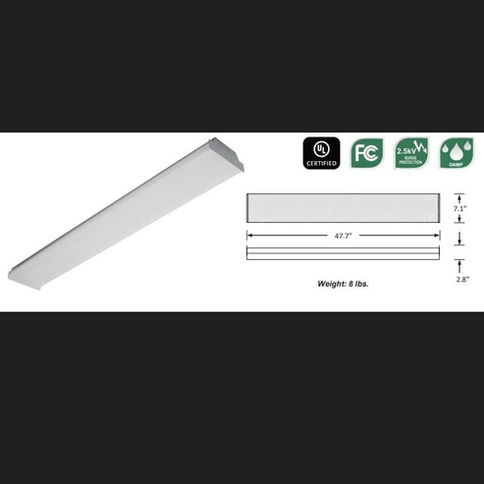 LED 4' wrap lumen and CCT selectable