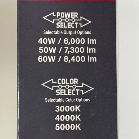 Keystone KT-FLED60PS-R4A-UNV-8CSB-VDIM 60W Power Select/Color LED Flood Light
