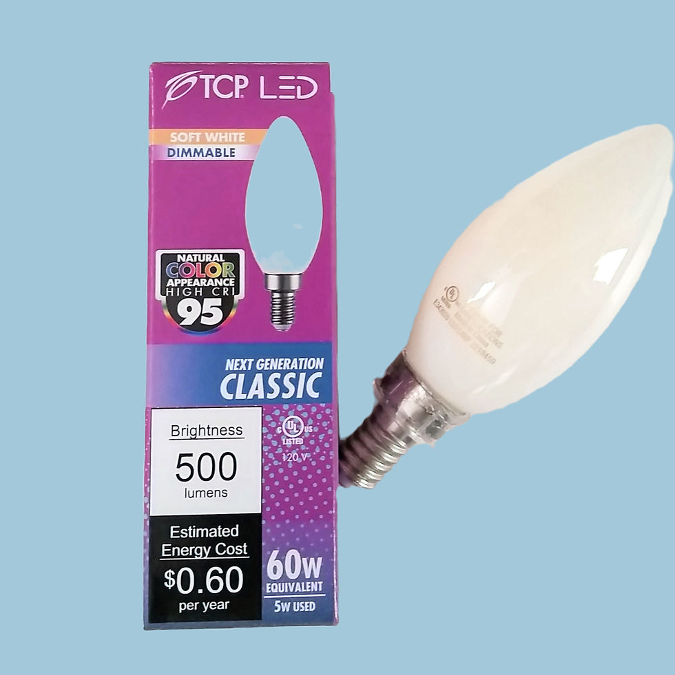 TCP FB11D6027E12SFR95 5W (60W Equal) 2700K Frost E12 Chandelier LED Light Bulb