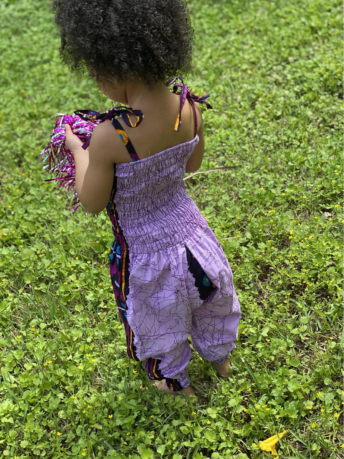 Thumbnail: Purple Swirl Ankara Jumpsuit