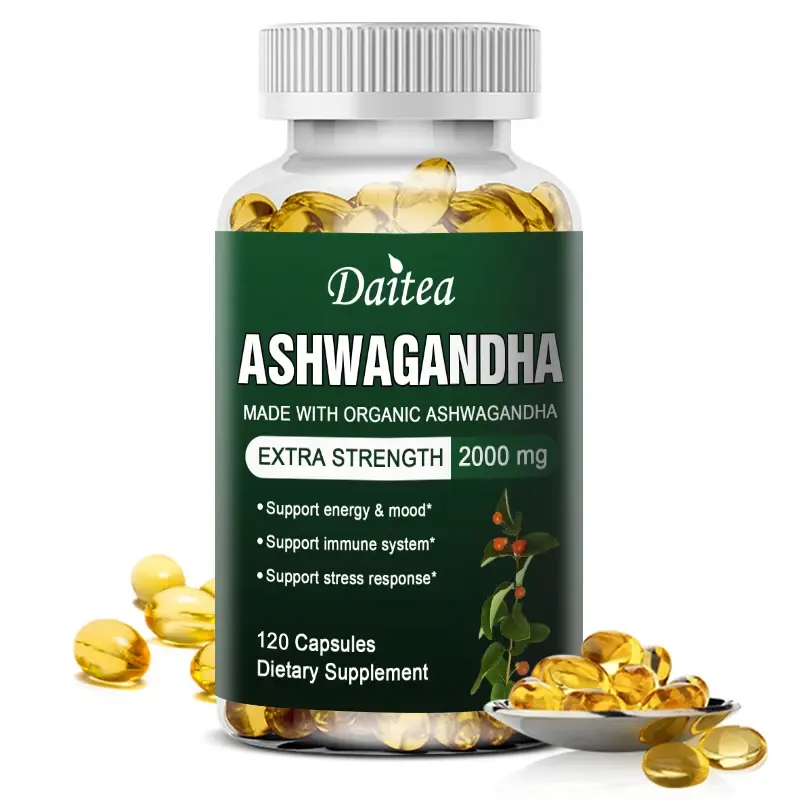 Thumbnail: Daitea Organic Ashwagandha Extract Capsules 2000mg for Energy