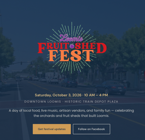 Loomis Fruit Shed & St.18 Pancake Breakfast