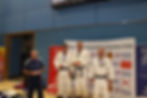 Coach Tony on the podium for Silver medal at the 2022 GB Masters