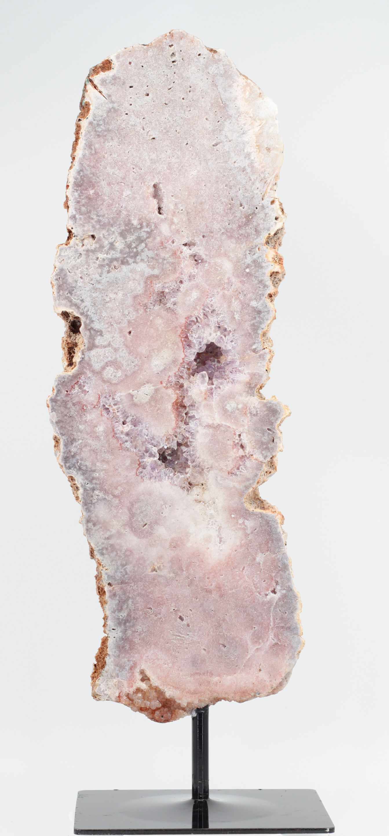 Exclusive Tall Brazilian Pink Amethyst Sculpture on Modern Stand 43cm PA004