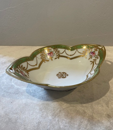 オールドノリタケ花柄菓子鉢