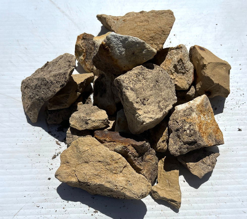 limstone gold, aka tassie gold, gravel