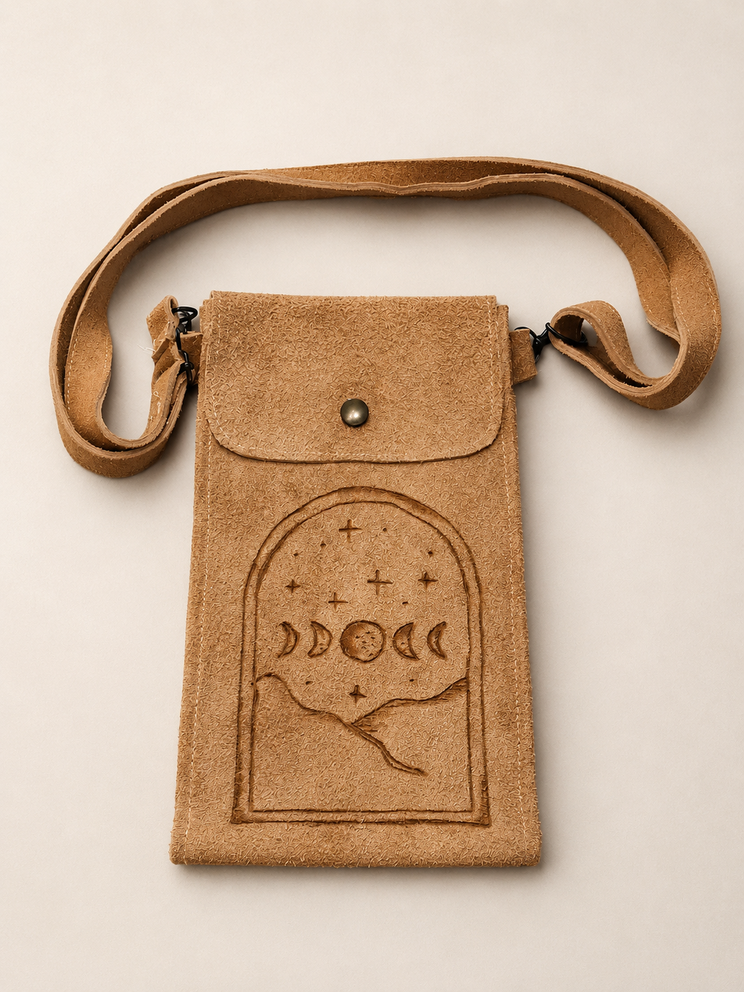 3-Pocket Crossbody - Moon Phases