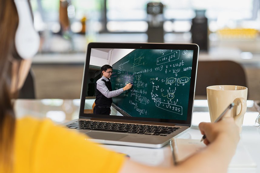 Rear-View-of-Asian-student-learning-with