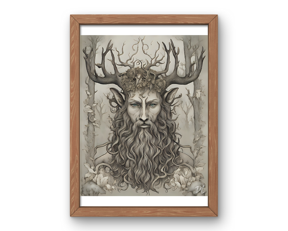 Thumbnail: Cernunnos - Celtic Forest God (Art Print)