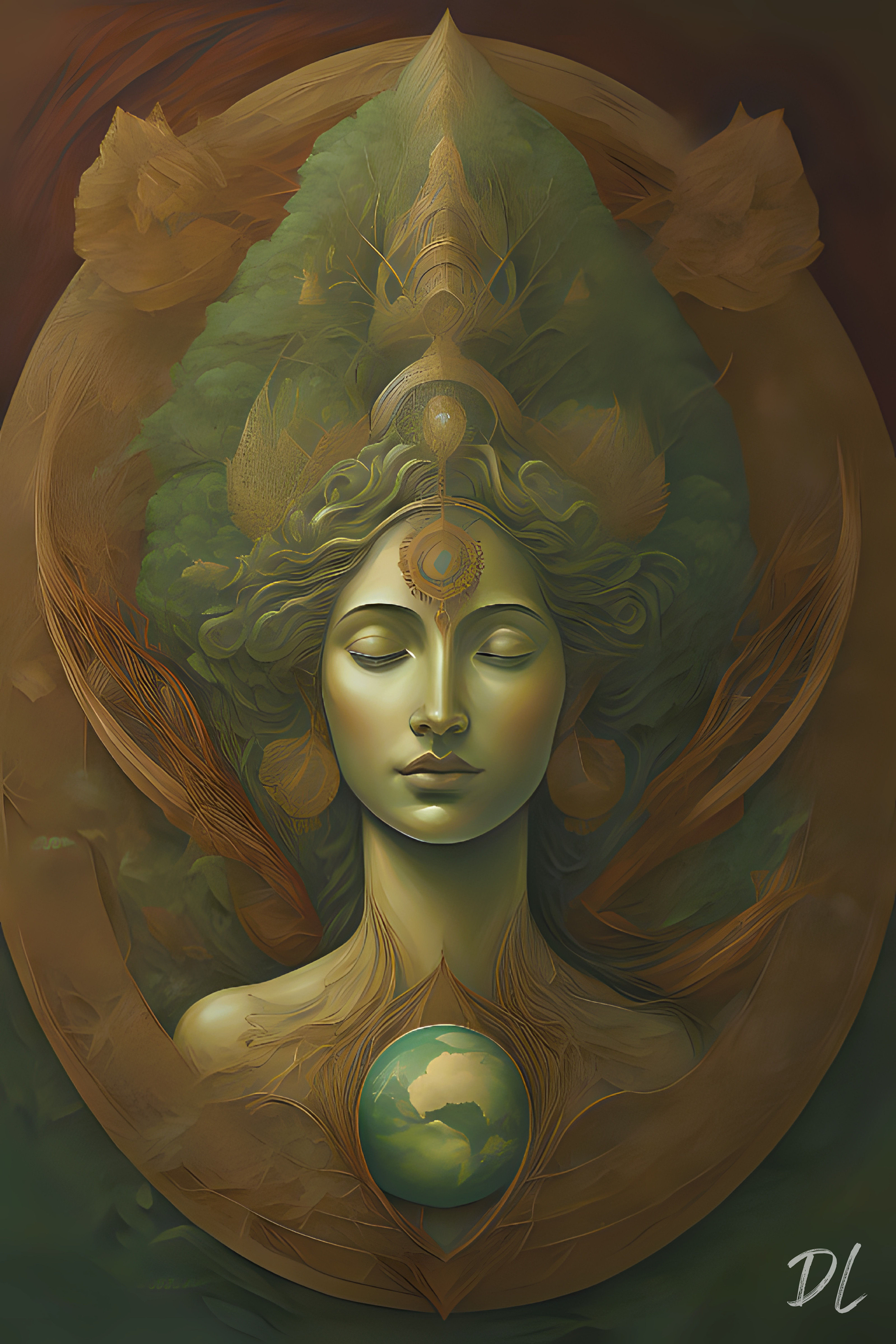 Gaia's Gift- Earth Healing (Art Print)