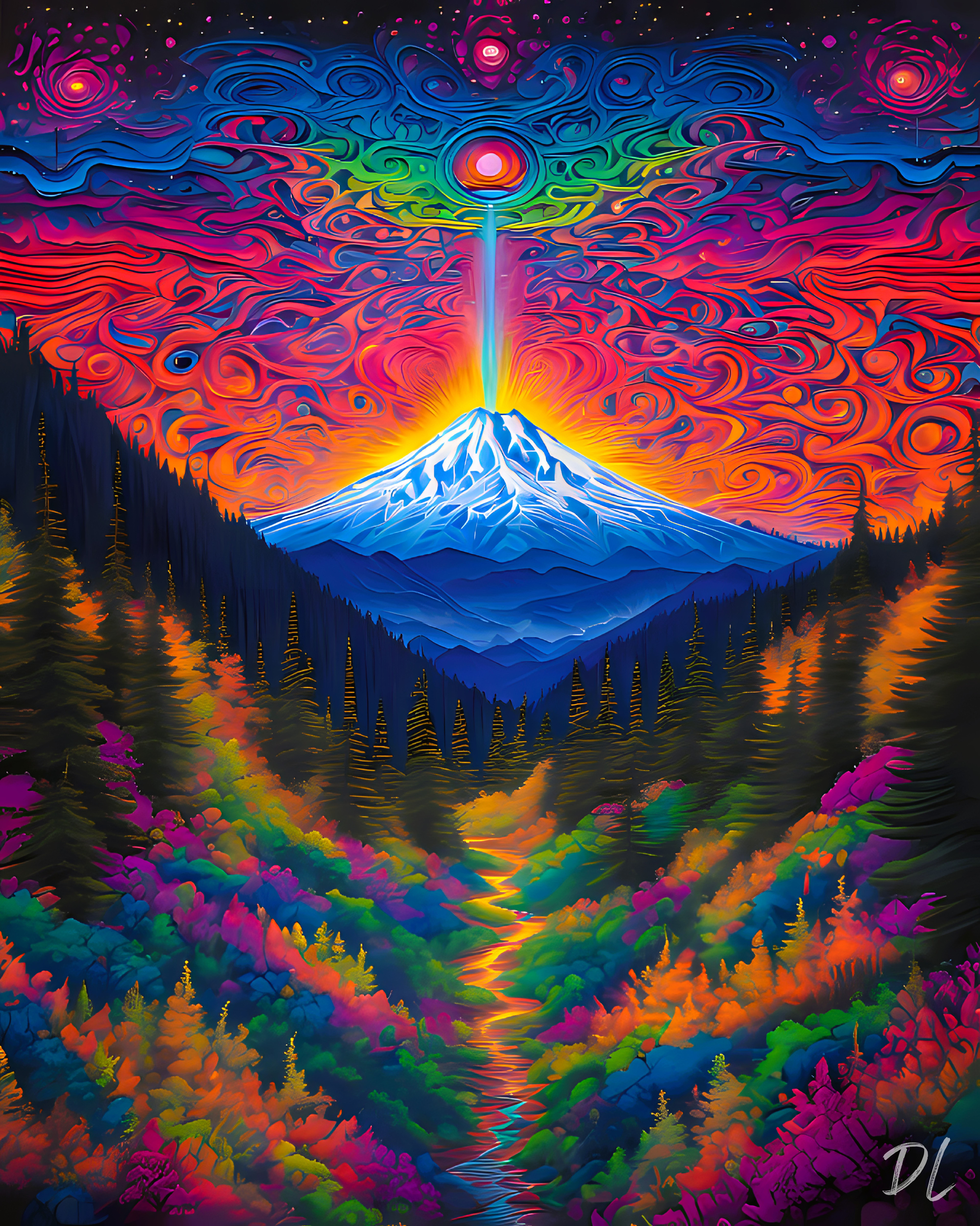Mount Shasta - Earths Root Chakra (Art Print)