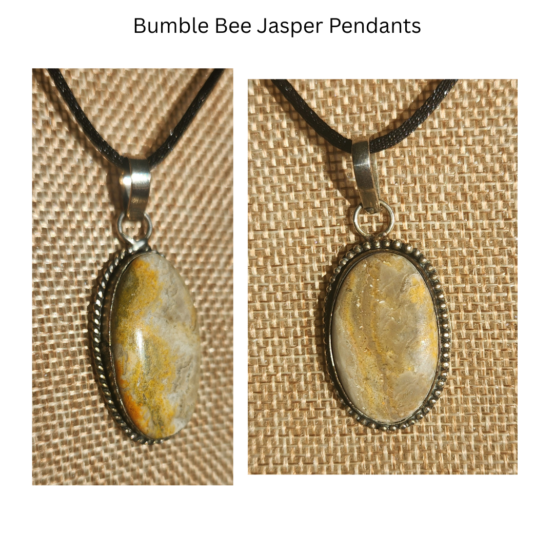 Bumble Bee Jasper Pendants