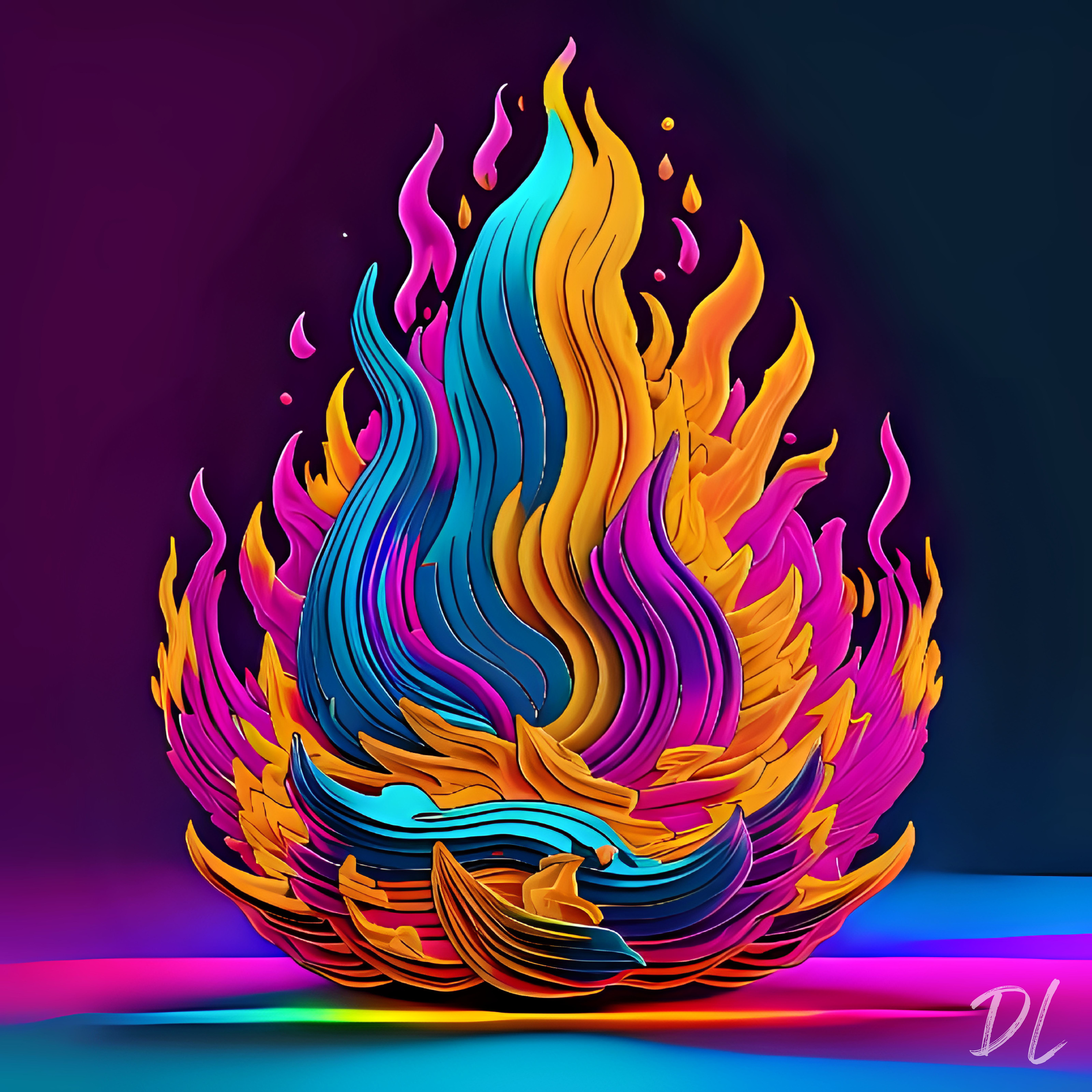 The Three Fold Flame (Art Print)