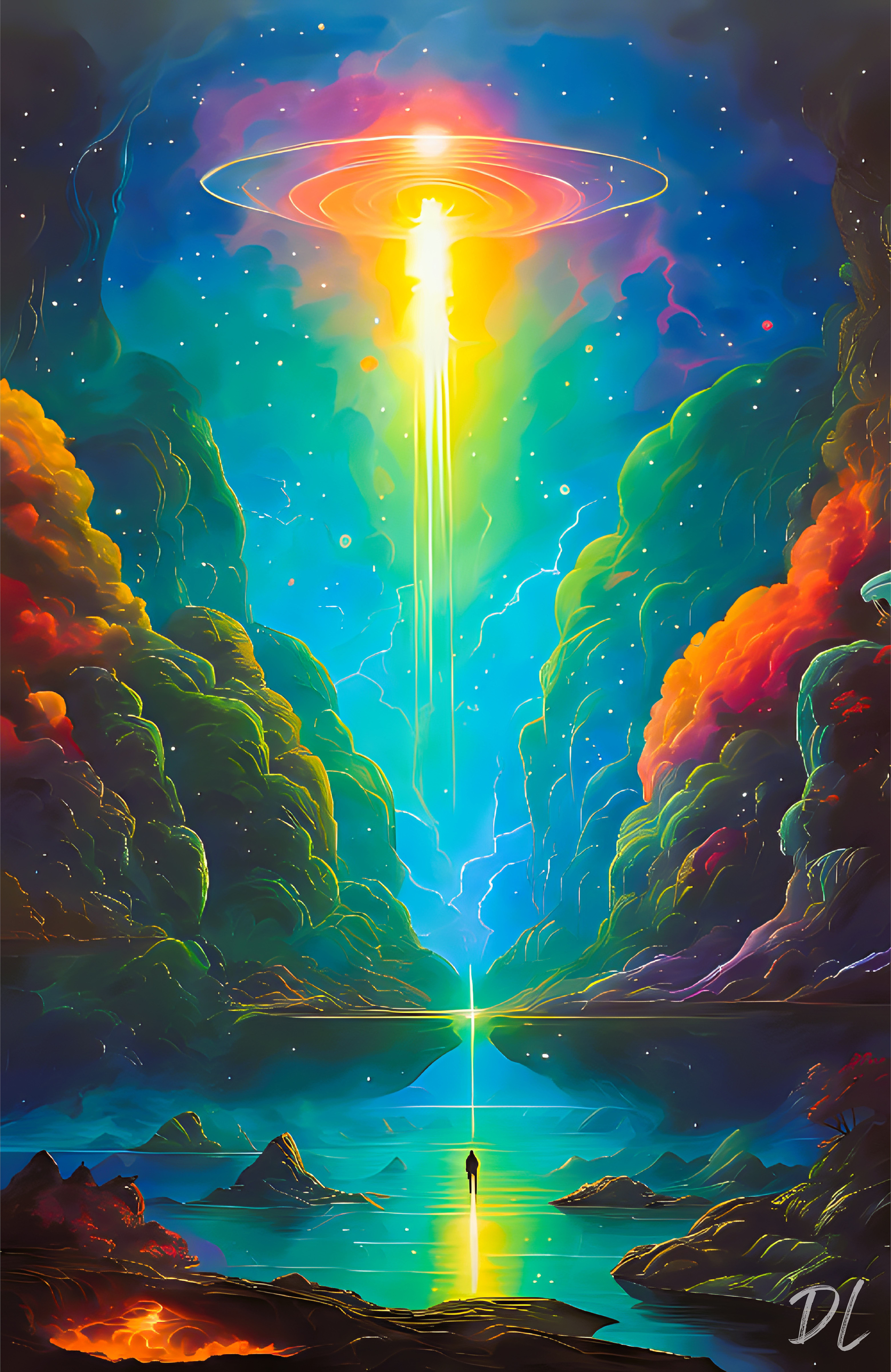 Connecting To Your Higher Self (Art Print)